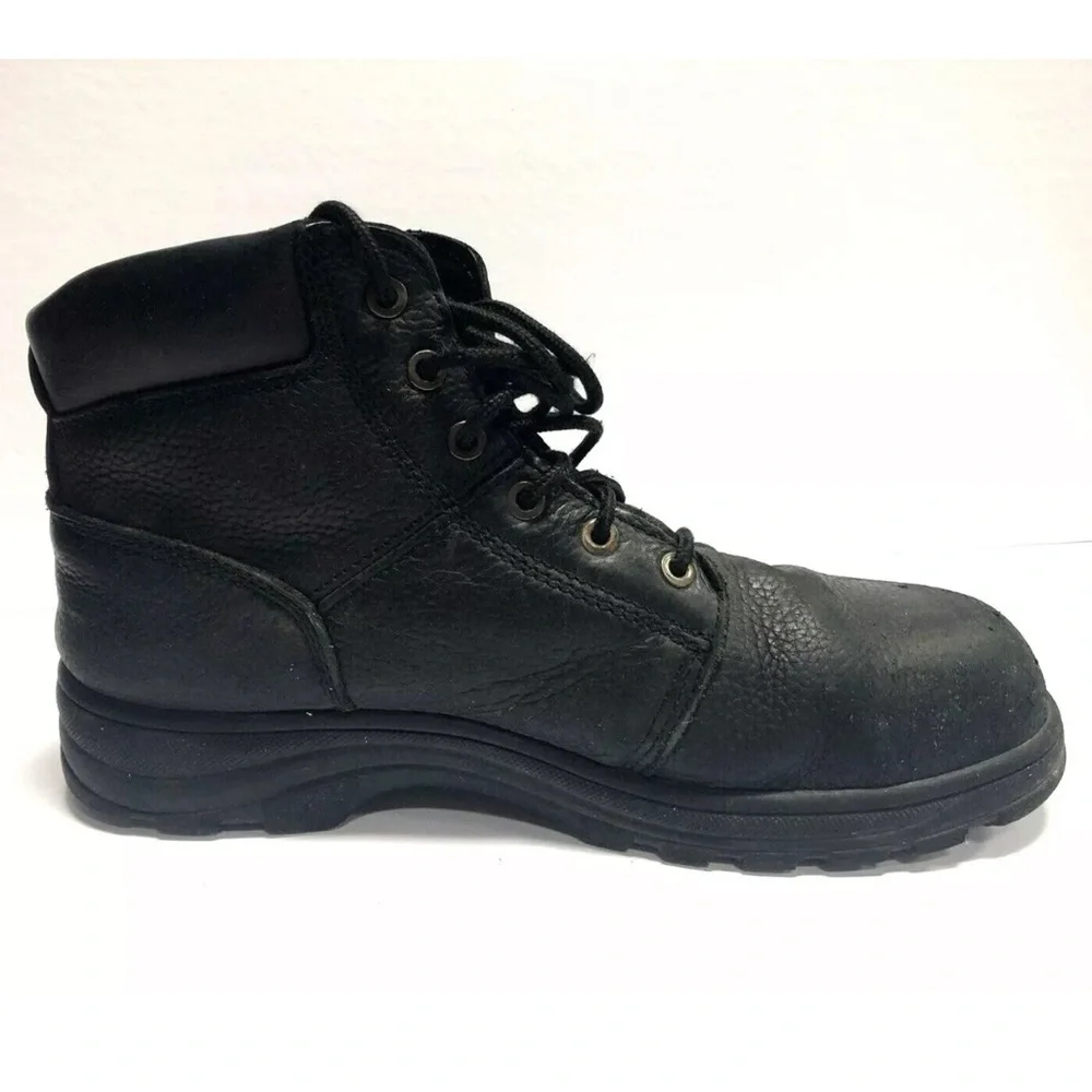 Timberland Pro Men’s Pit Boss Steel Toe Work Boots Black, Size 11.5 M.